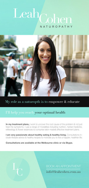 Leah Cohen Naturopathy Pic 3 - brochure Front