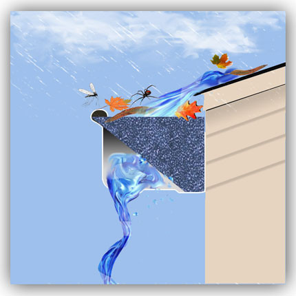 Gutter Protector Australia Pic 1 - Water just flows straight through Gutter Protector Gutter Guards