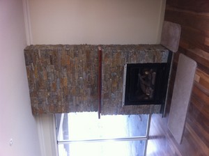 Hopkins Constructions Pic 3 - Stacked stone fire place