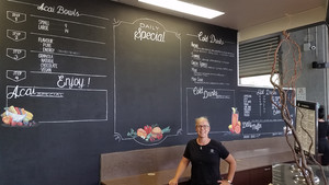 Art by Mieke Pic 2 - Blackboard mural at Kunara