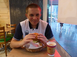 MOS Burger Pic 3 - Clean tables inside the Restaurant