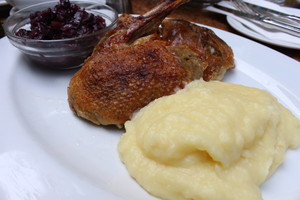 Twenty One (21) Espresso Pic 5 - Roast Duck with Cabbage and Mash