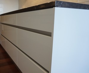 Joinery Wise Pic 2 - Gloss white doors with no handle detail