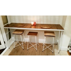 Modcraft Australia Pic 2 - Fabricated table frame with hairpin legs and stools