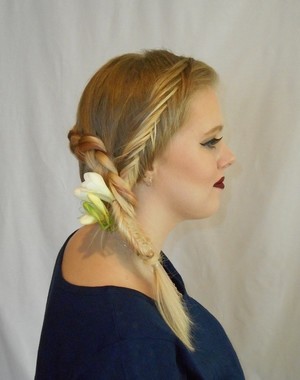 Up Front Hair Pic 3 - Dutch Braid and Fishtail Braid