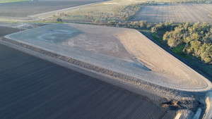 RATCLIFFE EARTHMOVING Pic 3 - Completed Water Storage aerial view