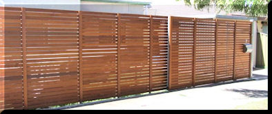 Jim's Fencing Pic 1 - Wooden Slat Fencing