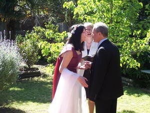 Anna Richards Civil Celebrant Pic 2 - Helen and Pasquale home garden