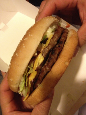 Hungry Jack's Pic 4 - Double whopper with cheese