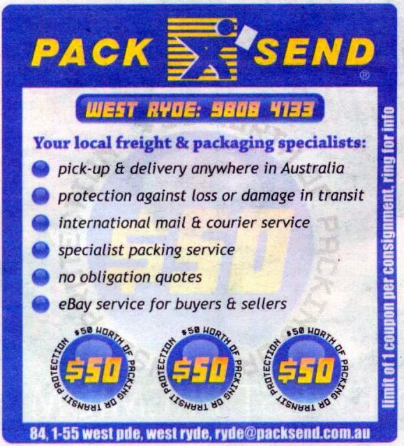 Pack & Send Pic 1 - Pack Send West Ryde TWT ad