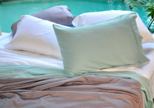 Noosa Bedding &  Beyond Pic 2 - Our sheets come in a range of colours