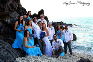 Daydream Island Resort And Spa Pic 2 - The gorgeous bridal party on the secluded coral beach Daydream Island