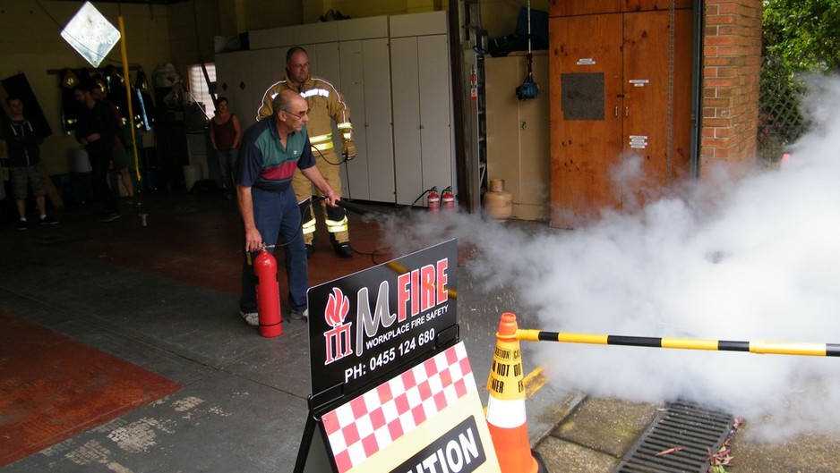 MFire Workplace Fire Safety Pic 1 - Hands on extinguisher training