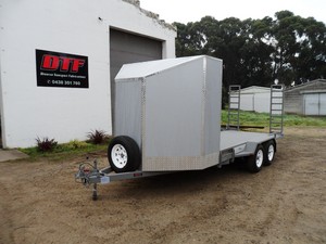 Diverse Transport Fabrications Pic 4 - Semi Enclosed Car Trailers