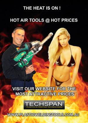 Techspan Australia Pty Limited Pic 5 - HOT AIR TOOLS PLASTIC WELDING TOOLS INDUSTRIAL HOT AIR HEATERS