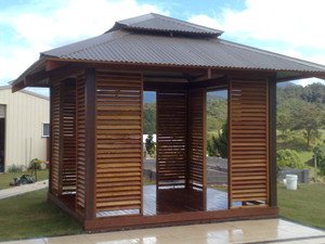 Pride Carpentry & Joinery Pic 2 - custom made hardwood pool side gazebo