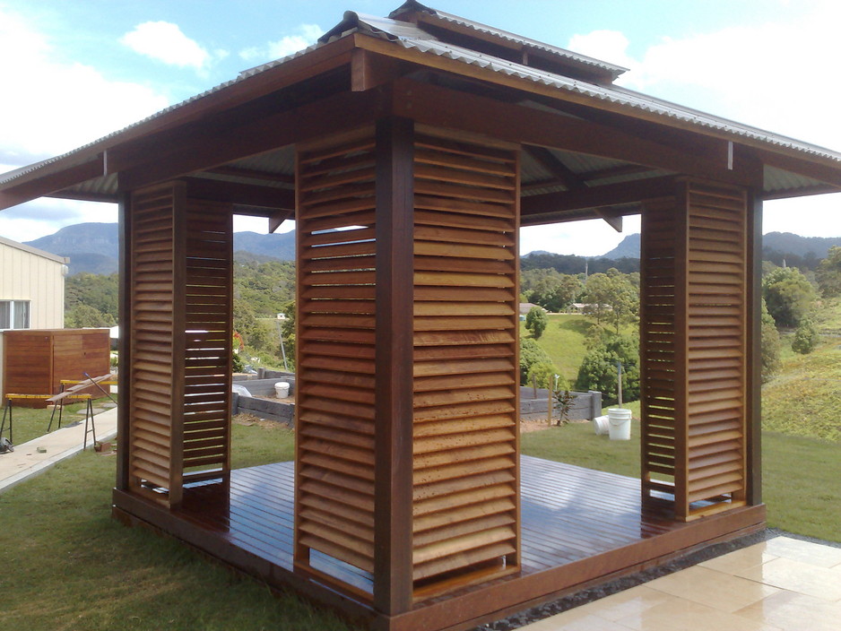 Pride Carpentry & Joinery Pic 1 - custom made hardwood pool side gazebo