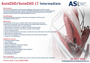 Advanced Spatial Technologies Pic 2 - AutoCAD Intermediate