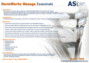 Advanced Spatial Technologies Pic 3 - Navisworks Essentials