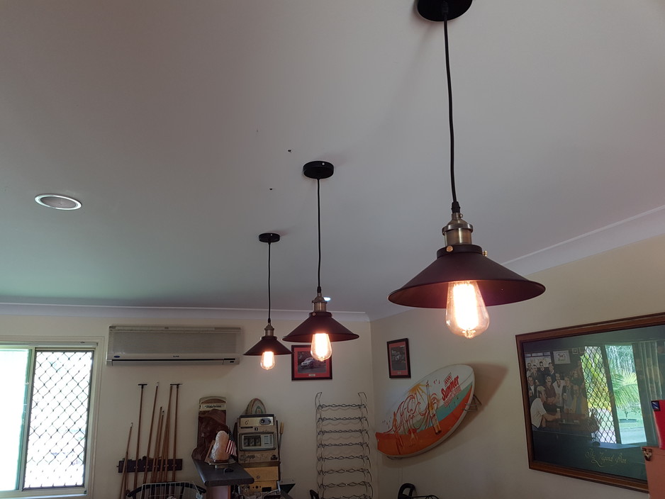 JBerg Electrical Pic 1 - Lights above bar