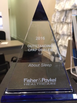 About Sleep CPAP Therapy Pic 4 - Fisher and Paykel Outstanding dealer of the year 2016