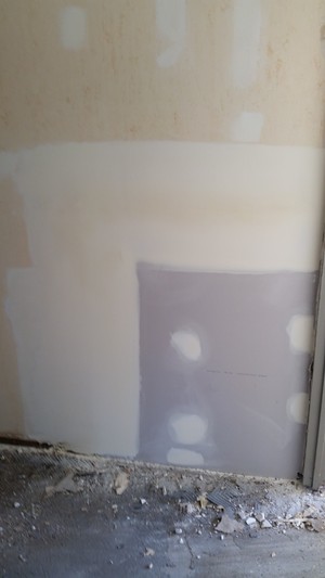 JCM Interiors PTY. LTD. Pic 4 - water damaged plasterboard patched