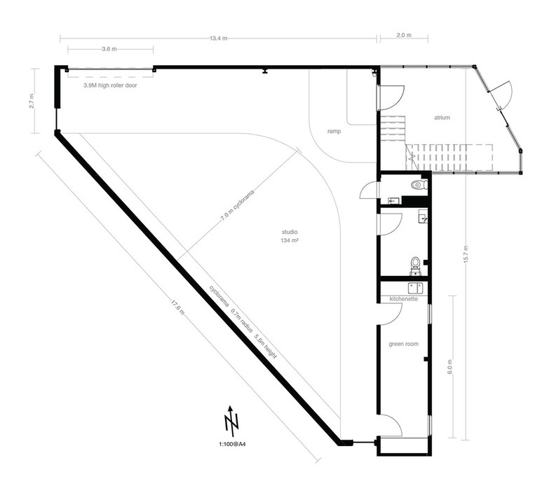 BIGBANG Studio Pic 1 - Floor Plan available as scaled pdf drawing Contact us