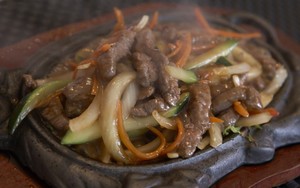 Sanga Sushi Bar Pic 3 - Sizzling Mongolian Beef