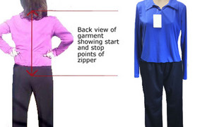 Errine Adaptive Clothing Pic 5 - Ladies Dignity Outfit minimise inappropriate removal of clothing with our allinones designed to look like a two piece outfit