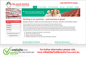 A Website That Works For You Pic 4 - big apple roofing melbourne website design development