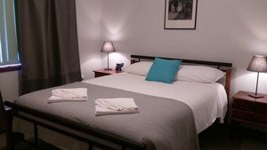 Norseman Apartments Pic 3 - Main bedroom queen sized bed airconditioned comfort