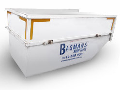 Bagmans Skip Hire Pic 3 - 45 cubic metre strictly light loads only 1 tonne limit