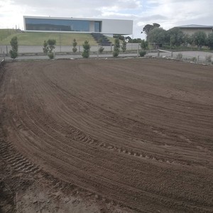 Hutchison Earthworks Pic 2 - Site Level in preparation of a Tennis Court