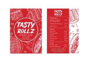 Vanshe Design Pic 2 - Tasty Rollz Flyer Design