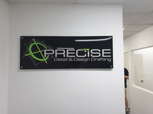 Kirkby Bros Signwriters Pic 3 - 3D Acrylic Reception Sign spaced off the wall with metal spacers