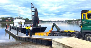 Boronia Marine Co Pic 2 - Unloading residential landscape materials to skip bins for disposal