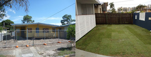 EDS Builders Pic 3 - EDS Builders Queensland Home Raising Project 2 Lawn Improvement Before and After