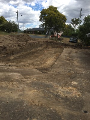 OTTO HIRE Pic 5 - Cutting the bank away to give another car parking spot