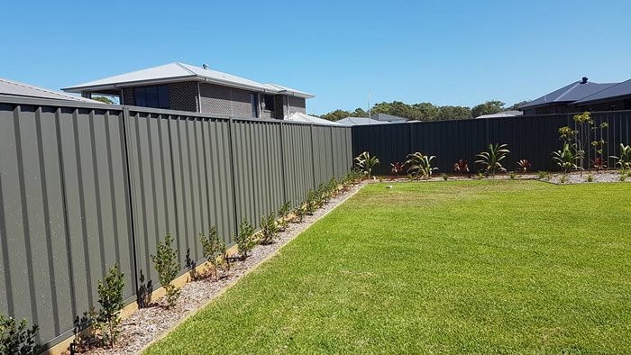 4 Ever Fencing & Retaining Pic 1 - 1800 Colorbond Fence with Treated Pine Sleeper