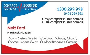 Compact Sound & Lighting Pic 4 - PA Hire for Schools Bands Church Social Clubs and Community events