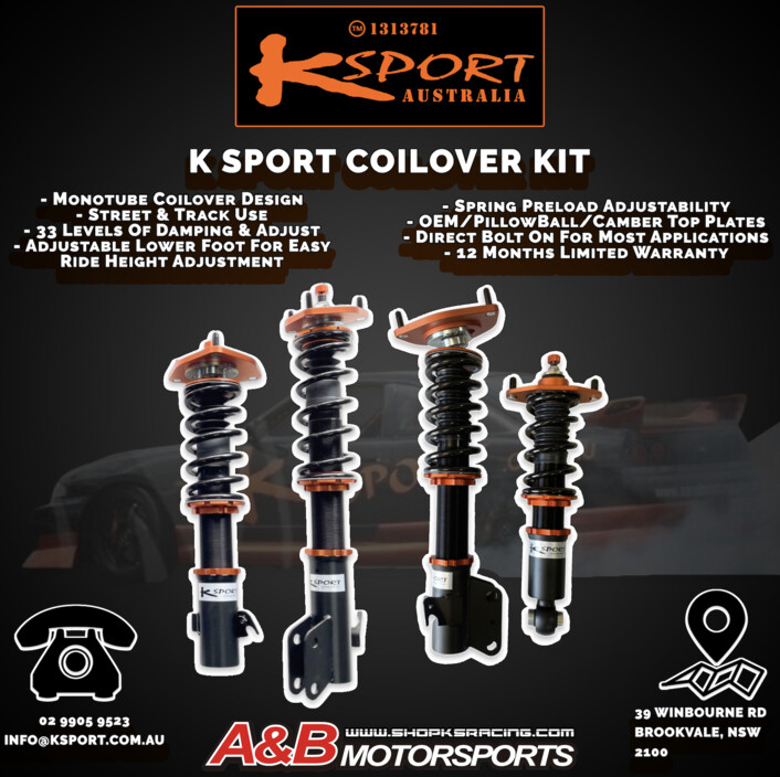 KS RACING Pic 1 - K SPORT COILOVER KITS