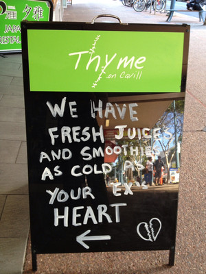 Thyme on Cavill Pic 3 - Another day another unique and funny sign