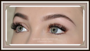 London Chic Lash and Brow Lounge Pic 2 - Our Volume Lash and Brow makeover using 200 lash extensions per eye