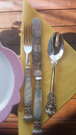 On Eagle Wings Day Spa Pic 5 - Beautiful cutlery for our high tea