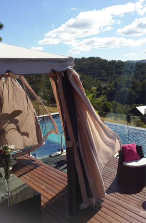 On Eagle Wings Day Spa Pic 2 - Billowing curtains in the pedicure area