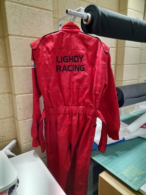 What A Stitch Up Pic 4 - Racing suit embroidery