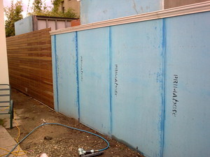 Day Carpentry Pic 2 - Blue board cement sheet fence