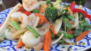 Vientiane Thai - Laos Restaurant Pic 4 - Basil seafood yum yum