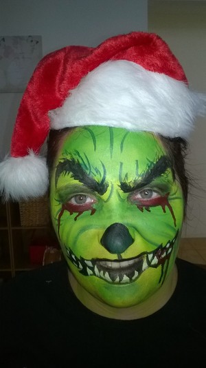 Embellish Face Painting and Hair Craft Pic 5 - Zombie grinch