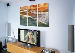 Big Prints on Canvas Pic 2 - a beach triptych canvas print from Bigprints